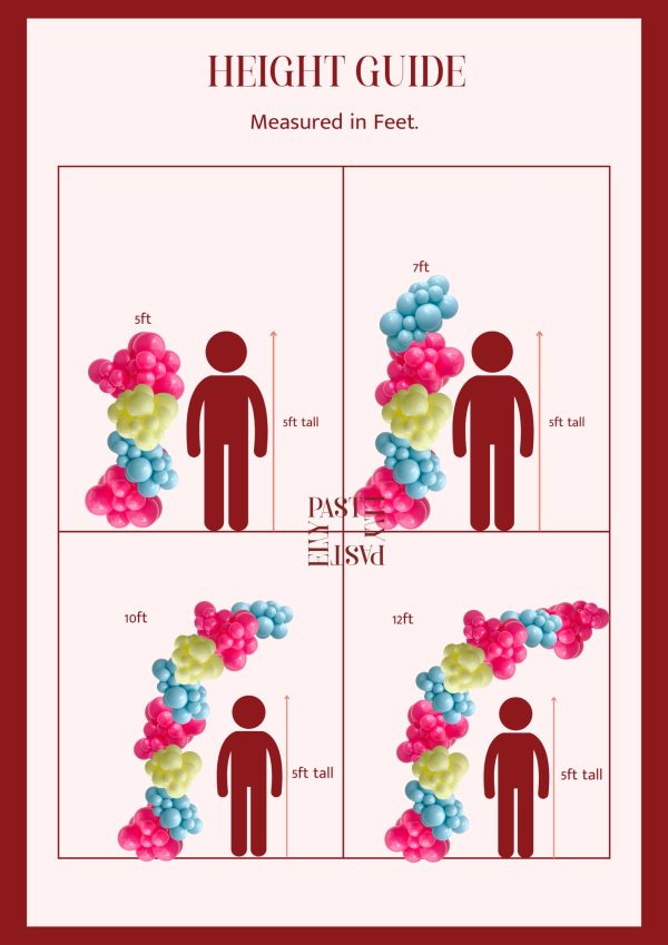 Balloon garland sizing