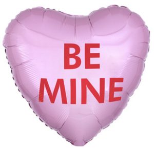 Be mine heart balloon