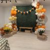 Fall decor grass wall