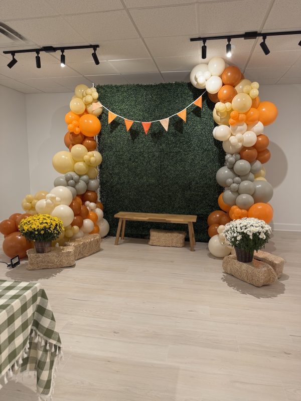 Fall decor grass wall