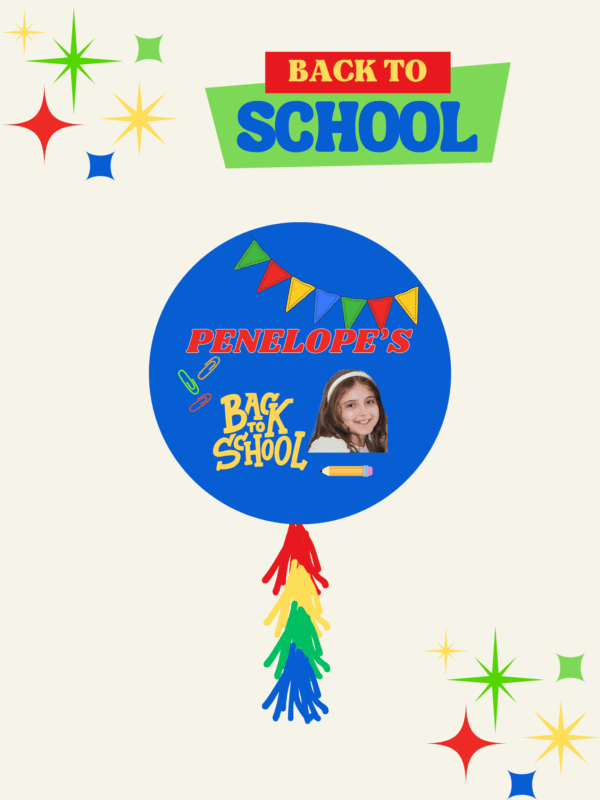 primary colors balloon back to school