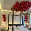 Hotel room decor and arrangements