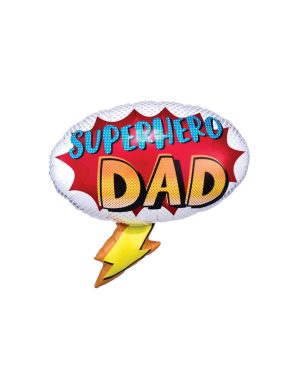 Superdad mylar balloon