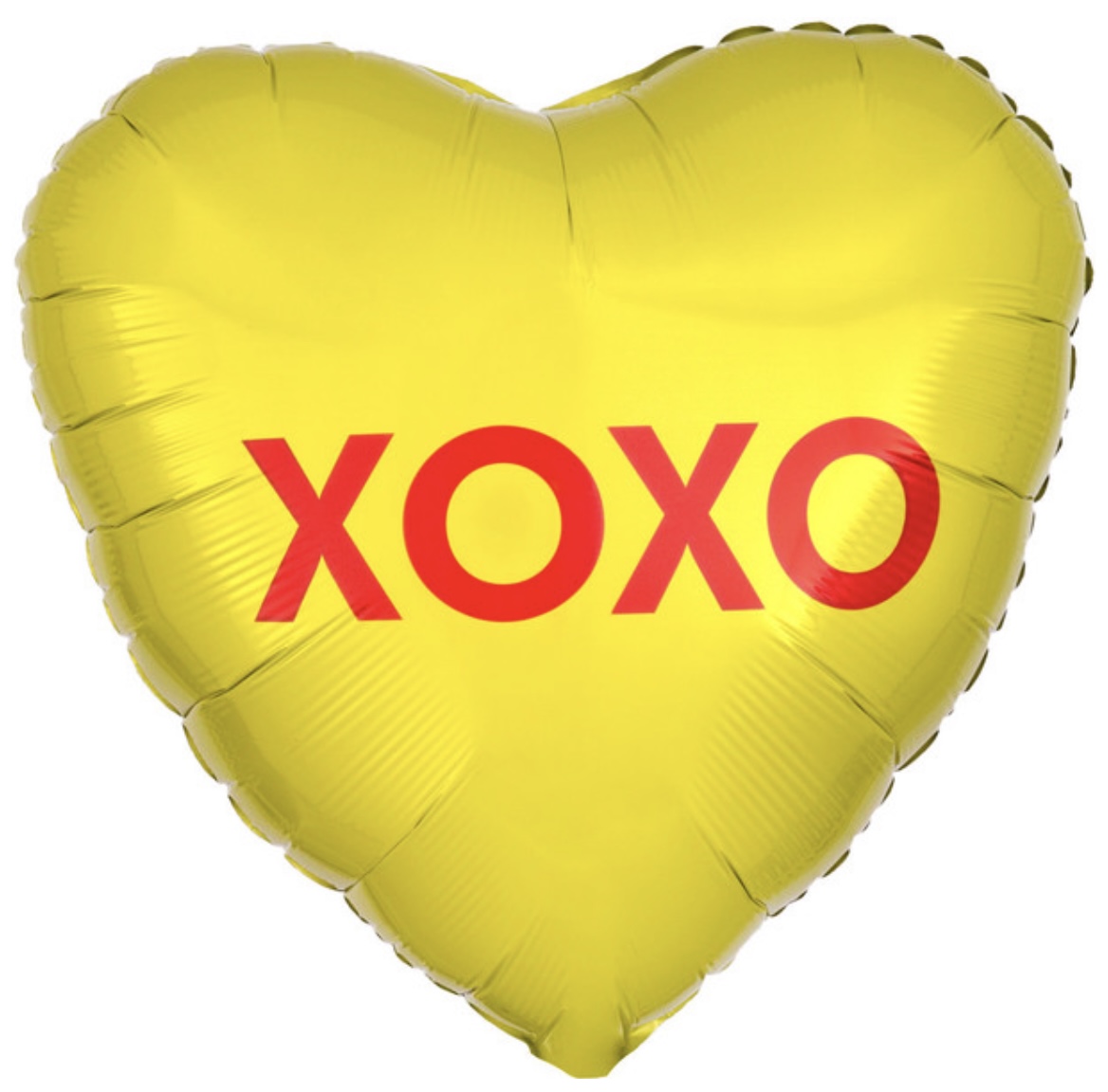 Yellow heart xoxo balloon
