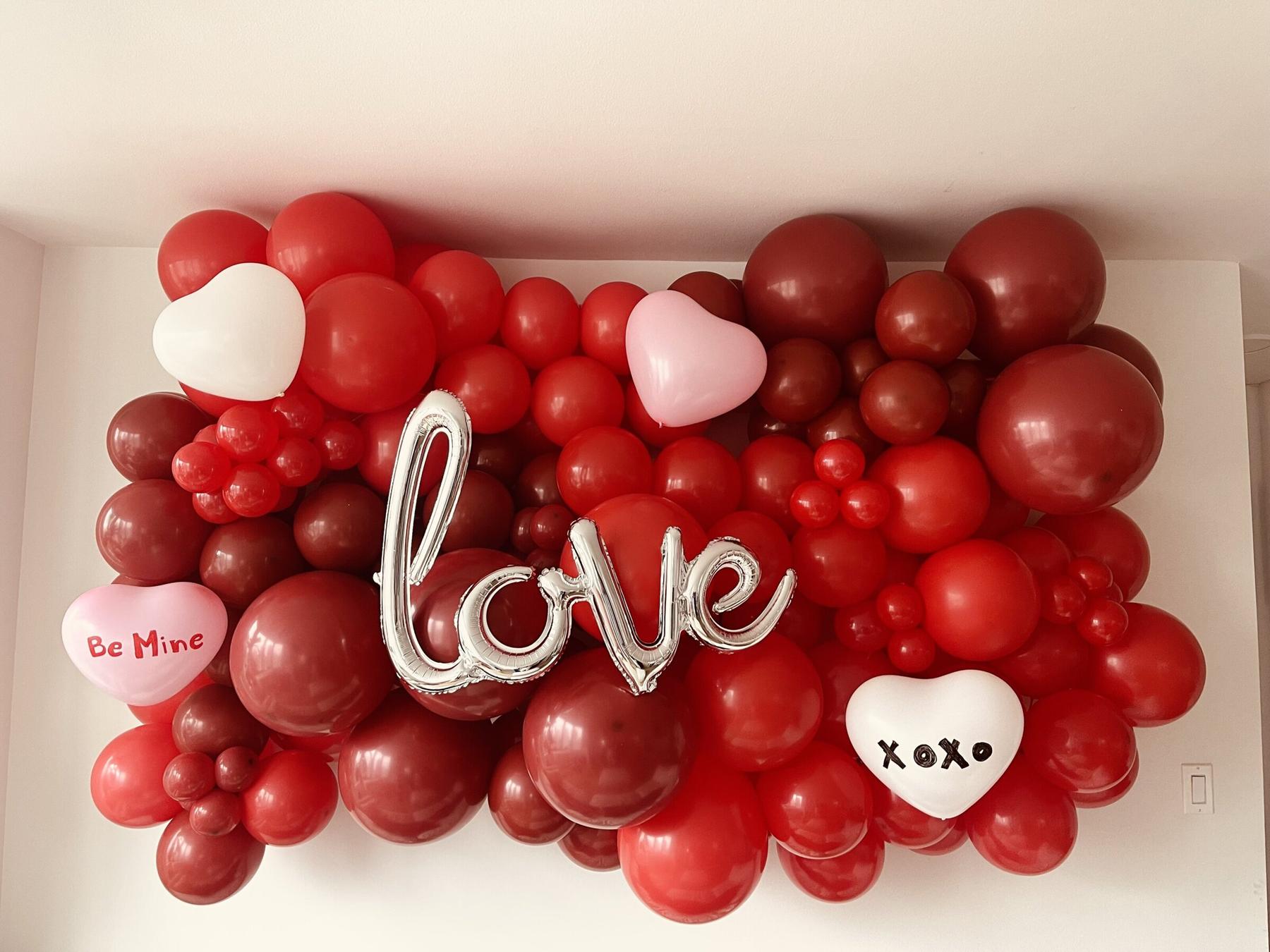 Be mine love balloons