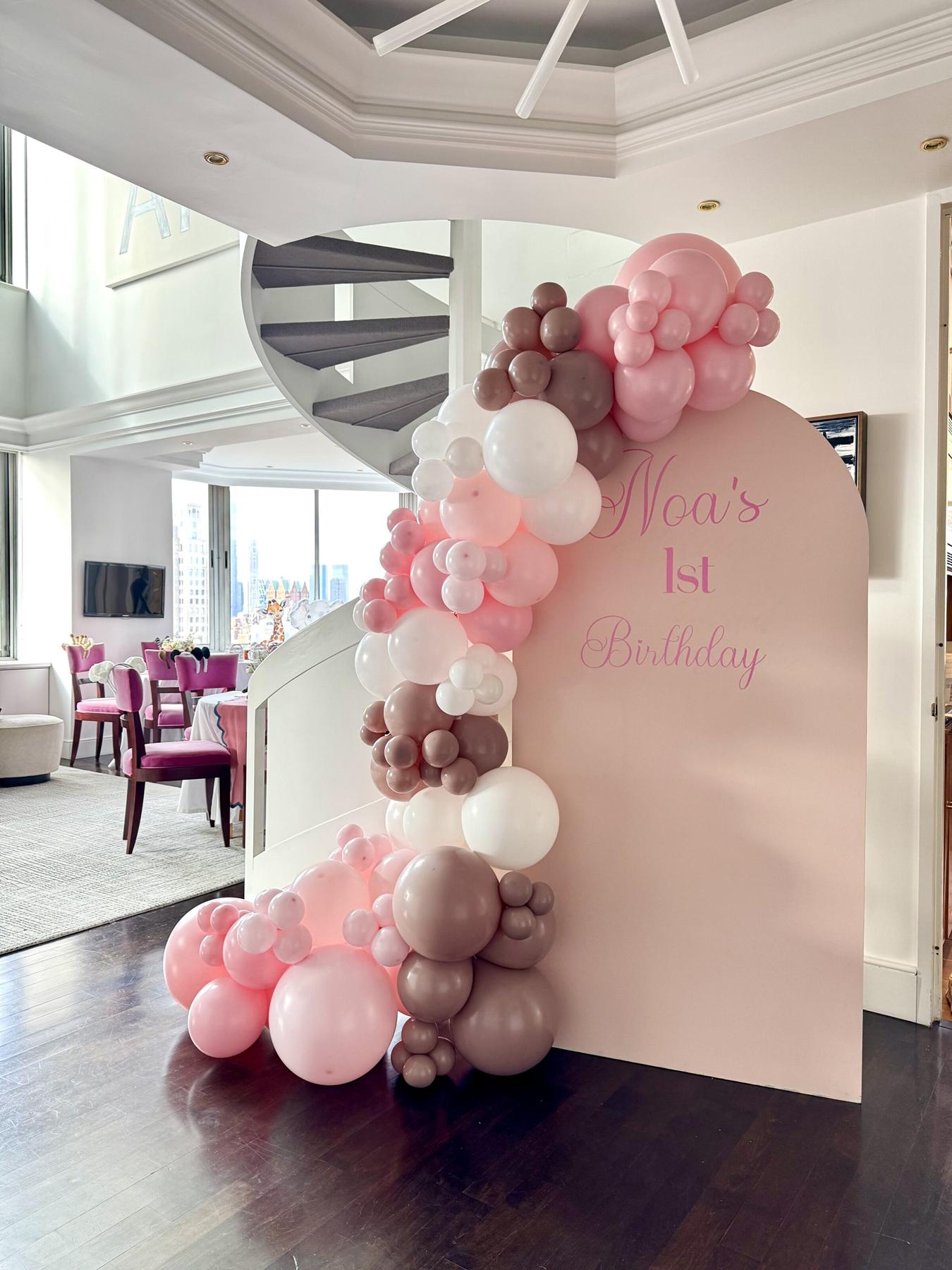 Birthday balloon display