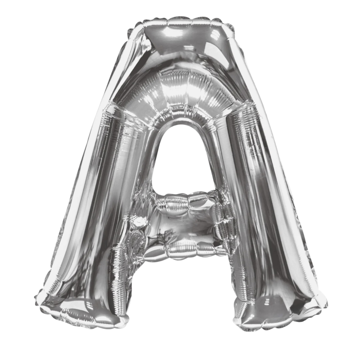 Letter a silver foil balloon