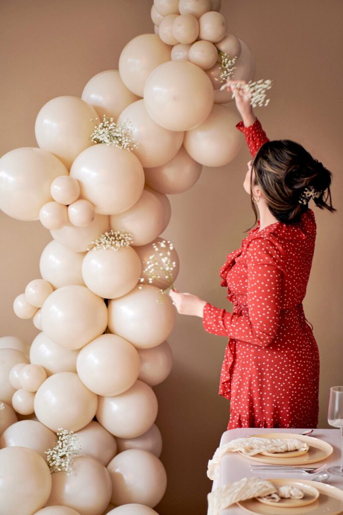 Pastelly balloon display