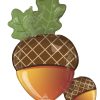 welcome fall acorns balloon