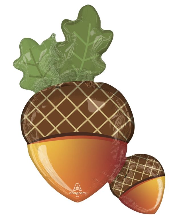 welcome fall acorns balloon