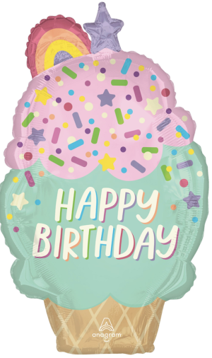 Ice cream party happy birthday balloon.png