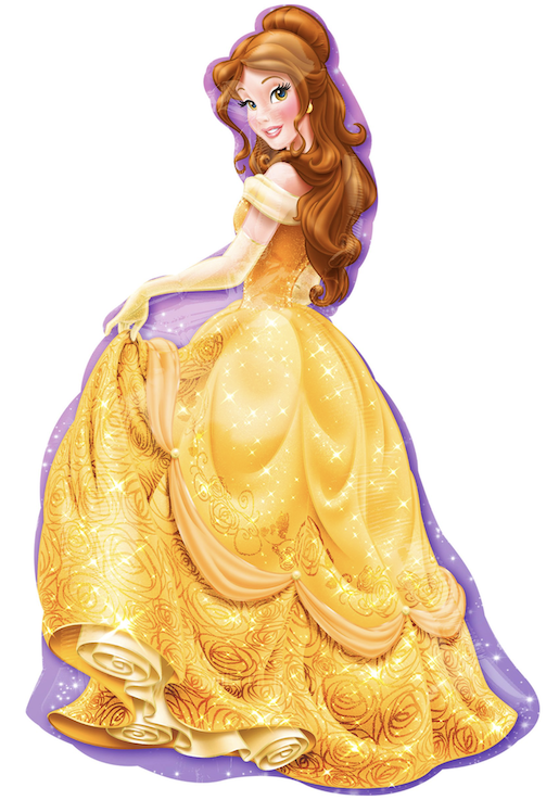 Supershape princess belle balloon.png