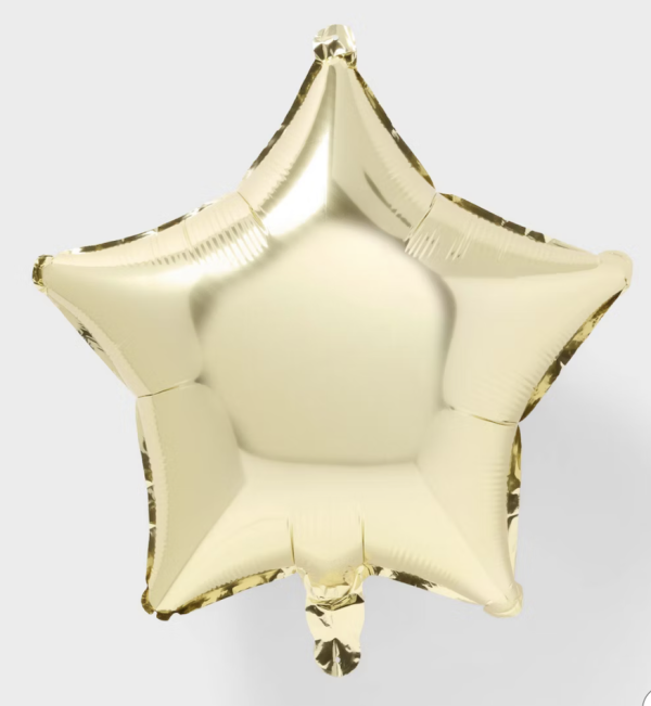 "18 Champagne Gold Star Balloon