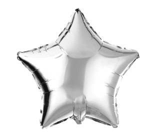 Silver Star Balloon